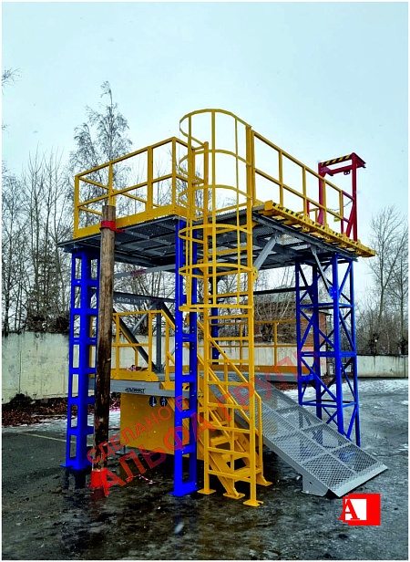 г.Сухой Лог. Полигон для практических работ на высоте  "АЛЬПИНИСТ" 03-02 установлен  в "СЛК ЦЕМЕНТ"